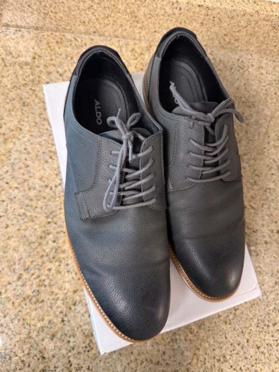 ALDO Men’s Black Leather Dress Shoes Size 13 – Oxfords (OLIRANG-W) main image 3